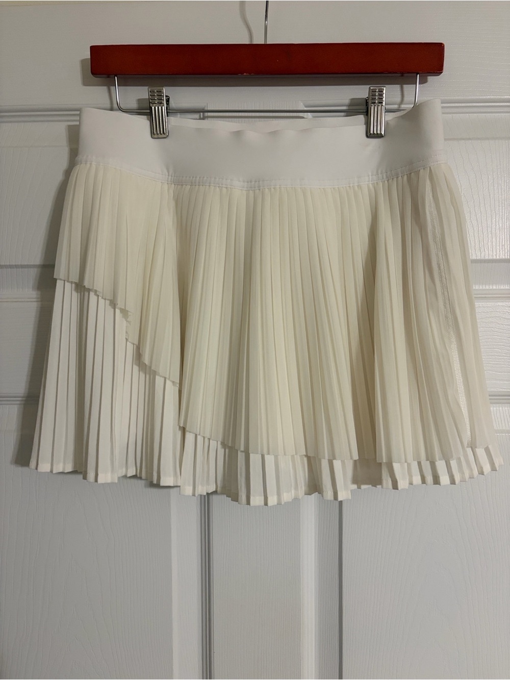 Lululemon Tiered Pleats High-Rise Golf Skirt White Size 8